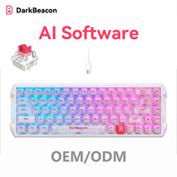 Flux 68 Pro Mechanical Esports Keyboard Hall Effect Switches AI Customization Software Rapid Trigger 8000Hz Response RGB Backlit