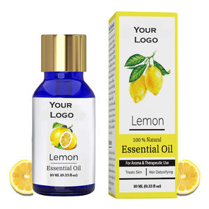 100% Huile Essentielle de Citron Biologique Haute Concentration Parfum Pur Cheveux Soins du Corps et Aromathérapie Pressée à Froid En Vrac - Product Image 1