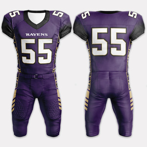 Conjunto de uniforme de fútbol americano juvenil personalizado con Jersey sublimado ligero y pantalones fuertes y transpirables para deportes de equipo - Product Image 1