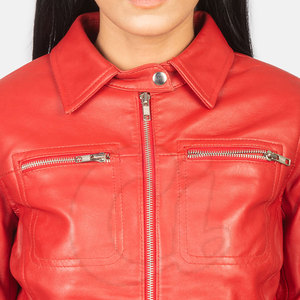 Chaqueta de Invierno Transpirable de Cuero Genuino para Mujer de Alta Calidad, MOQ Bajo, Nueva Llegada - Product Image 5