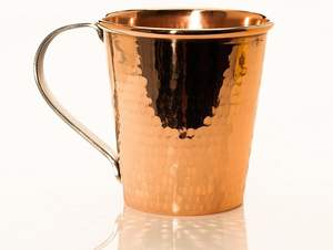 Jarra de cerámica hecha a mano de cobre puro 100%, taza de cerveza helada de 18 oz con forro de cobre pulido - Product Image 4