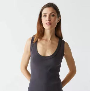 Moda otoño manga tanque cuello redondo Top versátil para capas ropa de entrenamiento en colores de temporada de moda OEM 2025 - Product Image 5