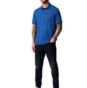 Meilleure vente personnalisation couleur unie polo à manches courtes qualité supérieure été nouveaux hommes décontracté respirant polos - Product Image 1