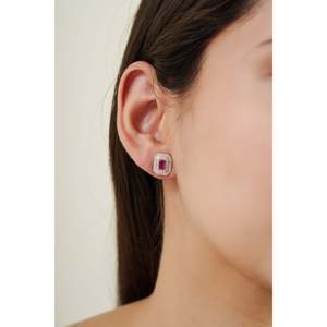 14K Gold silver <b>stud</b> earrings unisex <b>stud</b> earrings unisex jewelry gift - Product Image 2