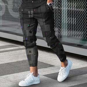 Ensembles de vêtements de sport de rue Hip Hop pour hommes T-shirt et pantalon à col rond respirant 100% coton Vêtements de sport d'été à la mode Vêtements pour hommes - Product Image 3