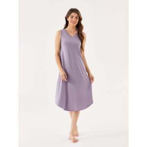 Camisón de Tirantes con Cuello en V para Mujer, de Bambú Suave, Ropa de Dormir Informal de Verano con Estampado Personalizado, Tejido de Algodón Modal - Product Image 1