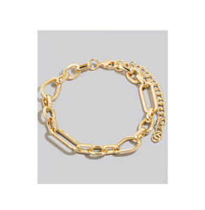 Exclusivamente pulsera de cadena de latón Pulsera de cadena de eslabones Cadenas hechas a mano para hacer joyas al mejor precio - Product Image 2