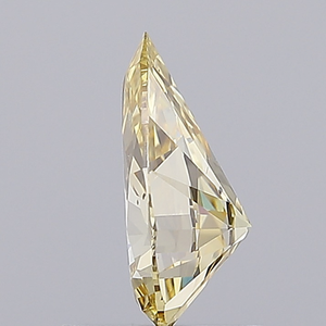 1,02 carat, certifié IGI, fantaisie jaune intense, taille poire, CVD, clarté SI2, excellente polissage, symétrie, cultivé en CVD - Product Image 3