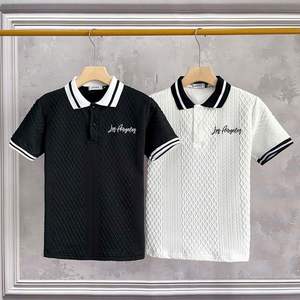 Polo élégant pour hommes-fabriqué à partir de tissu extensible pour un confort ultime et une performance d'évacuation de l'humidité du Vietnam - Product Image 3