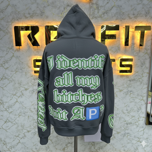 เสื้อฮู้ดมีซิปสีแดงสำหรับผู้ชายเสื้อฮู้ดพิมพ์ลายโลโก้ตามสั่ง - Product Image 4