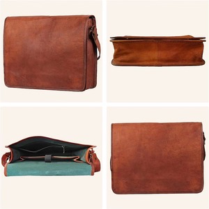 Bandolera Grande de Cuero para Hombre y Mujer, Bolso Bandolera de Estilo Deportivo con Logotipo Personalizado, Unisex - Product Image 3