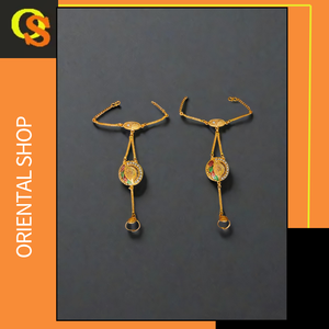 Anillo de proveedores al por mayor con diseño tradicional chapado en oro de 22K Joyería nupcial a la venta por exportadores indios - Product Image 2