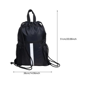 Sac à dos décontracté léger cordon de serrage étanche conception résistante à l'usure simple pour courir natation activités de plein air camping - Product Image 5