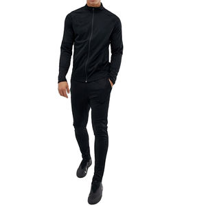 Offre Spéciale survêtement en polyester pour hommes Logo personnalisé imprimé fermeture à glissière complète tenue de gymnastique d'entraînement matériau respirant à séchage rapide pour l'hiver - Product Image 1