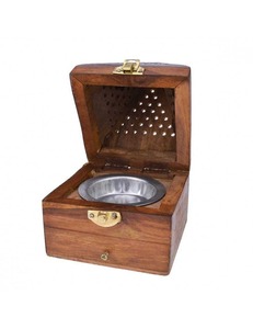Porte-brûleur d'encens Oud en bois fabriqué à la main de bonne qualité diffuseur d'arôme naturel avec un design durable et une option d'emballage en vrac - Product Image 3
