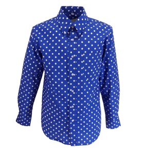 La Mejor Oferta en Camisa de Vestir Formal de Manga Larga Personalizada para Hombre, con Estampado de Lunares, Antiarrugas, Informal de Verano para Hombre - Product Image 6
