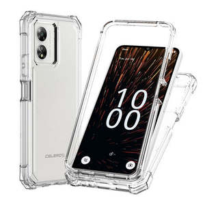 Funda Protectora Premium de TPU Grueso con Marco de PC Transparente para Boost Mobile Summit 5G 2024 Celero 5G Sc 2024 - Product Image 1