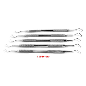 Juego de sondas de acero inoxidable para cirugía Dental, superventas, 5 uds., cuidado Dental, higiene bucal, examen de dientes, juego de sondas para dentistas, venta - Product Image 6