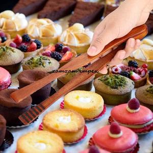 Pinzas de madera de ACACIA para ensalada, pinzas para comida de Buffet, para pan, carne, herramienta de cocina - Product Image 6