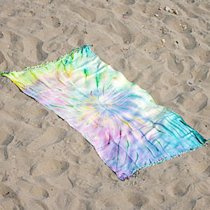 Serviette turque Tiedye Pestemal, serviette Tiedye Fouta, tissu de livraison directe de plage de grossistes de bain teint à la main. - Product Image 2