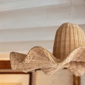 โคมไฟหวายธรรมชาติแต่งบ้านสำหรับห้องนั่งเล่นทำมือไม่เหมือนใครขายส่งจากโรงงานเวียดนาม - Product Image 5