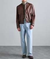 Veste en peau de mouton pour hommes nouvelle mode sur mesure de haute qualité Vestes d'extérieur délavées pour hommes