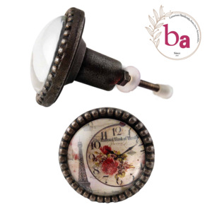 Cubierta de cristal antiguo rústico, perillas de cajón de armario de puerta de cocina de Metal Y tirador [MC 25] para uso en dormitorio y Hotel - Product Image 1