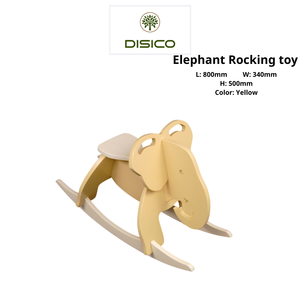 Muebles de Salón, Duraderos, Seguros, Material de Madera, Bordes Lisos, Madera Contrachapada de Pino Americano, Juguete de Elefante para Montar, Unisex, para Niños de 2 a 13 Años - Product Image 4