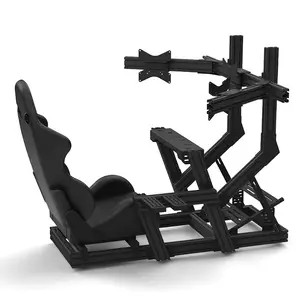 黑色阳极氧化游戏驾驶模拟赛车钻机驾驶舱铝游戏模拟器