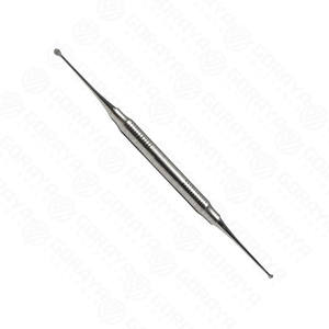 Curette osseuse chirurgicale de qualité supérieure Miller 9 à double extrémité 3,4 mm et 2,8 mm, poignée ergonomique, acier inoxydable, instrument orthopédique - Product Image 2