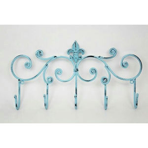 Antique Look Vintage Wrought Iron Wall <b>Hooks</b> <b>Black</b> Coated Adjustable for Home Living Room Bathroom Decorations Clothing <b>Coat</b> Hat - Product Image 5