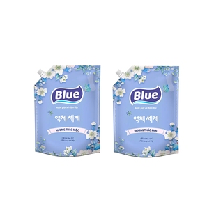 High Quality Made In Vietnam Blue <b>Laundry</b> Detergent Liquid - Herbal Scent - Pouch - 2.1L Good Price - Product Image 1