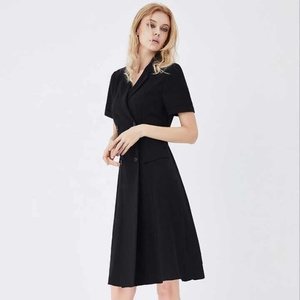 Elegante vestido profesional de poliéster Spandex con diseño ajustado y cómodo estiramiento para un aspecto profesional y elegante - Product Image 5