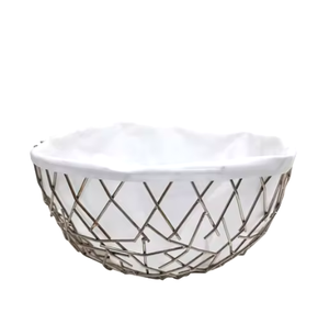 Cestas de almacenamiento de metal de tendencia superior para frutas secas y chocolates Decoración multifuncional para el hogar Venta caliente a precio - Product Image 5