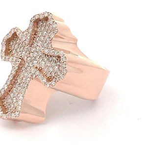 RB อัญมณี925ของผู้ชายเงินน้ำแข็ง VVS Moissanite แหวนหมั้นแหวนสัญญาหรูหราฮิปฮอปแต่งงานเครื่องประดับปาร์ตี้ใบรับรอง IGI - Product Image 3