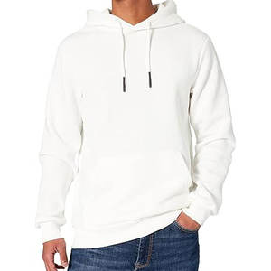 Venta al por mayor OEM 350g de algodón polar 45 colores sudaderas con capucha Unisex pulóver sudaderas con estampado bordado liso hombres sudaderas con capucha en blanco - Product Image 4