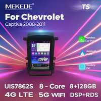 MEKEDE-Reproductor de audio TS para coche, Radio con Android, wifi, 4G, DVR, DSP, TMPS, para Chevrolet Captiva 2008-2011
