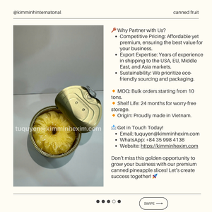 Tranches d'ananas en conserve de qualité d'exportation d'usine vietnamienne dans un sirop lourd transformé et aromatisé sucré - Product Image 3