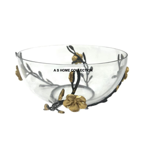 Resina hecha decorativa forma redonda Metal Golden Fancy Base estilo de lujo 2025 nuevo frutero para servir - Product Image 5