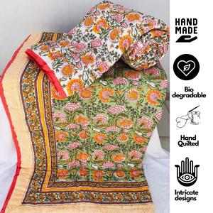 Impression à la main lavable, 100% coton, vintage, écologique, pour la maison et l'hôtel - Product Image 6