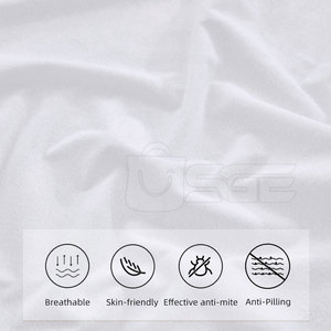 Protège-matelas en tissu éponge tricoté imperméable, drap-housse absorbant, écologique, luxueux, toutes saisons, doux - Product Image 4