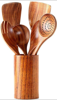 Cuillères à soupe de luxe en acier inoxydable poli à la main, durables, avec petite poignée en bois, pour mariage, café, thé, confiture, miel