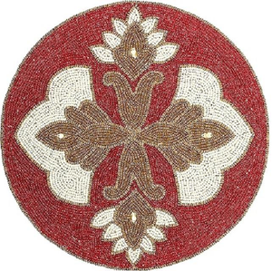 Camino decorativo para boda camino de mesa elegante de alta calidad Mantel Individual bordado con cuentas Premium - Product Image 5