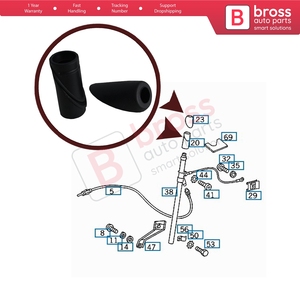 Sello de Goma para Antena de Radio BSP953, Partes Inferiores y Superiores para Clase E S124 T-Model 5 Puertas Kombi Estate A1248270498 - Product Image 5