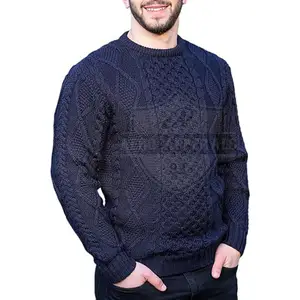 Online sweater Pria penjualan terbaik ukuran kustom sweater pria buatan grosir sweater pria