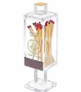 Boîte à chabatons en acrylique élégante et moderne, support d'angle autoportant, style classique et moderne, pour bureau et intérieur - Product Image 3