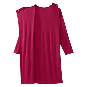 Bata de Paciente Unisex Adaptable para Recuperación Postoperatoria con Acceso al Puerto de Quimioterapia, Tejido Jersey 100% Algodón, Cierre de Presión en los Hombros - Product Image 2