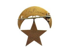 Nouveau Design Service 100% Acier Inoxydable Client Logo 1876 Or Cavalerie Corps Boucle Badges - Product Image 2