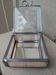 Boîtes à Bijoux Antiques Vente en Gros de Luxe Unique Anneau Collier Pendentif Bracelet Bijoux Boîte à Bagues pour Fiançailles Verre Boîte en Métal - Product Image 4