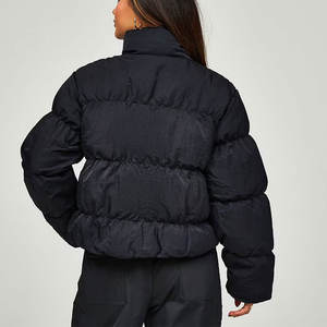 Chaqueta de Invierno Acolchada Personalizada de Alta Calidad para Mujer, Abrigo Largo Estampado Transpirable para Venta en Línea - Product Image 5